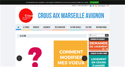 Desktop Screenshot of crous-aix-marseille.fr